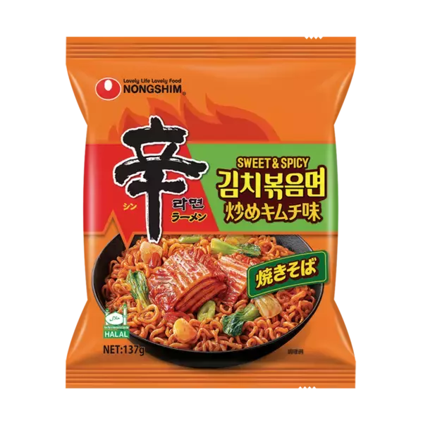 辛ラーメンに“甘辛トレンド”新作、炒めキムチ味の焼きそば登場 / 世界的人気フレーバー「SWICY」がテーマ