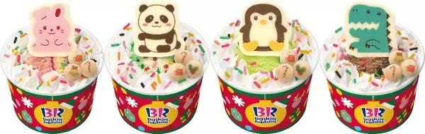 「サーティワン、2025年クリスマス商品のモバイルオーダー&店舗予約を開始/アイスクリームケーキやパーティーセットなどをラインアップ」の画像