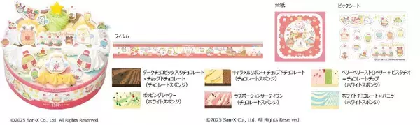 「サーティワン、2025年クリスマス商品のモバイルオーダー&店舗予約を開始/アイスクリームケーキやパーティーセットなどをラインアップ」の画像