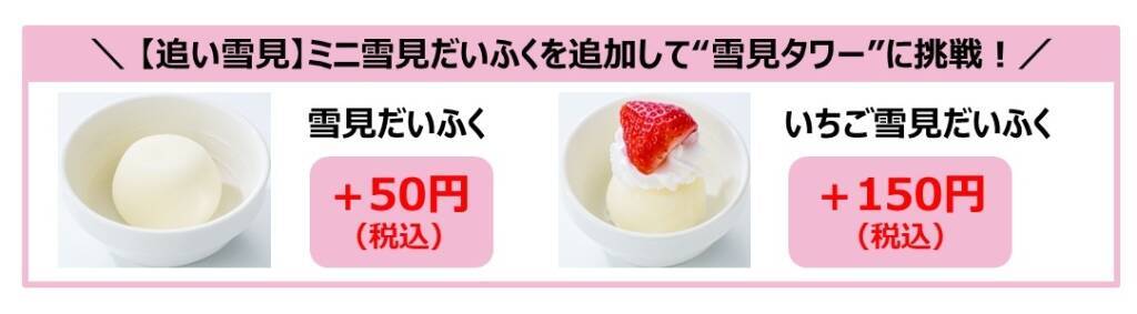 【ガスト】雪見だいふくとのコラボスイーツ4種発売、高さ25cmのタワーパフェやりんごパイと組み合わせた温×冷スイーツなど