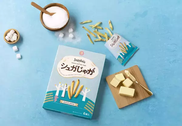 シュガーバターの木がJagabeeになった「シュガじゃが」/東京駅一番街「東京おかしランド」で先行販売開始