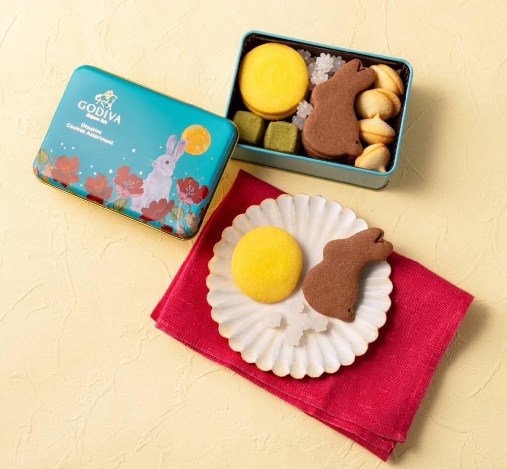 ゴディバ「お月見」限定チョコ＆焼き菓子発売　白ウサギ・満月をモチーフに、秋限定スイーツも