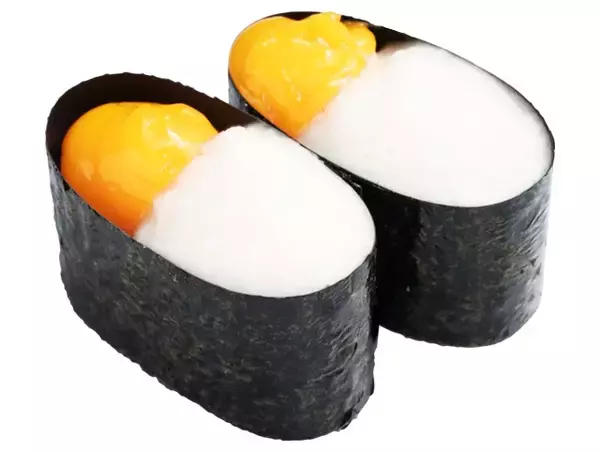 「『かっぱでお月見』シリーズに「秋の月見三昧」新登場、ねぎとろ･みなみ鮪とろぶつ･とろろの3種を卵黄で「お月見」に見立てた」の画像