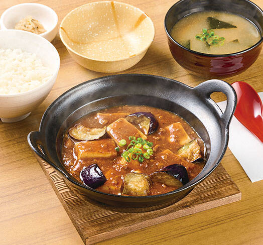 【やよい軒】麻婆豆腐×麻婆茄子を一皿に　四川風「麻婆茄子豆腐定食」登場