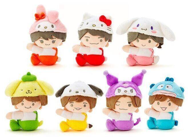 “ローソン×なにわ男子×サンリオ”コラボ展開、マグカップ付きゼリーや「つめてねハイチュウ」など発売