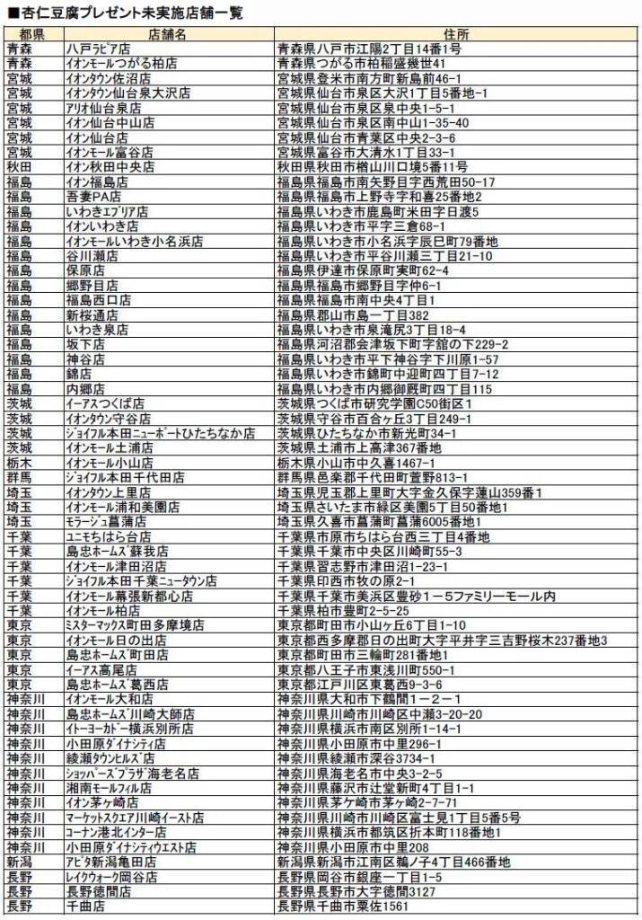 ラーメン幸楽苑「冷凍杏仁豆腐」先着プレゼント、12月24日クリスマスイブの17時以降限定で実施