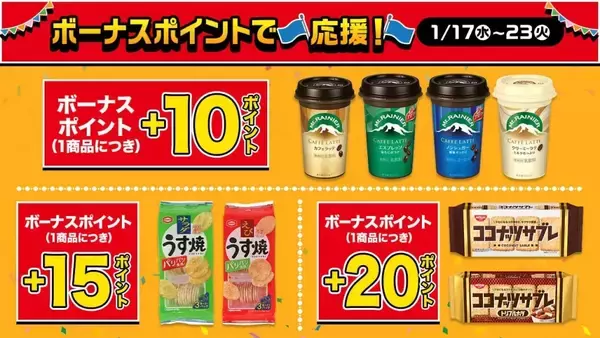 「ローソンストア100「家計応援セール」1月17日開催、「だけ弁当」で値段はそのままウインナー1本増量や、無料クーポン、値引クーポンの発行など複数の施策を用意」の画像