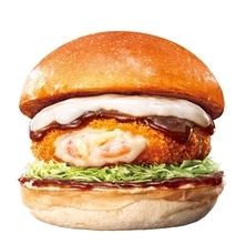ロッテリア 期間限定「えびグラタンバーガー」発売/えびのビスクソース･コクと酸味のあるデミグラスソースを合わせた2品