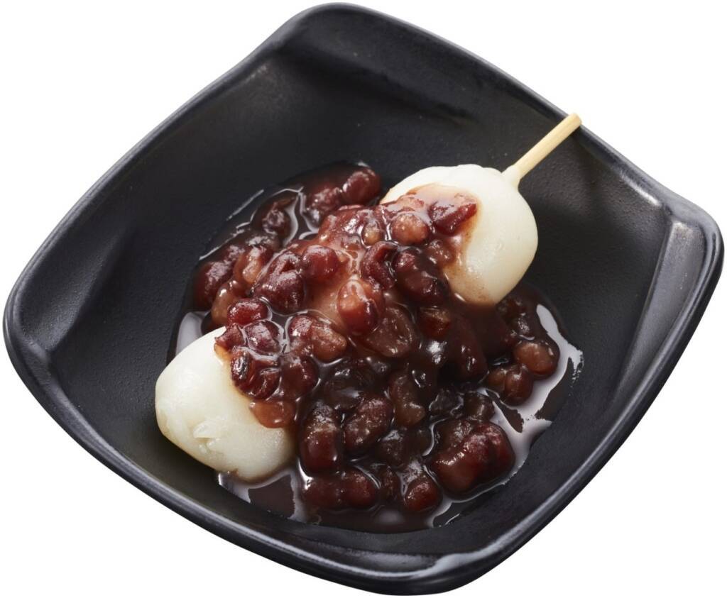 【かっぱ寿司】『北海道産あずきのふわもちぜんざい』2種販売開始/串だんごにゆであずきをかけた和スイーツ