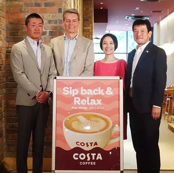 「コスタコーヒー」銀座に出店、フラッグシップの開店で認知拡大/双日ロイヤルカフェ、日本コカ･コーラ