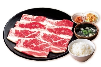 【安楽亭】693円からの焼肉ランチ『超シンプルランチ』新登場、「ファミリーカルビ」「豚肩ロース」など5種