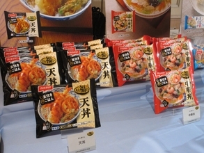 ニッスイ2026年秋冬新商品、男性支持で好調なワンプレートに新味「まん福どん 天丼」「同 中華丼」投入し、さらなる需要獲得へ
