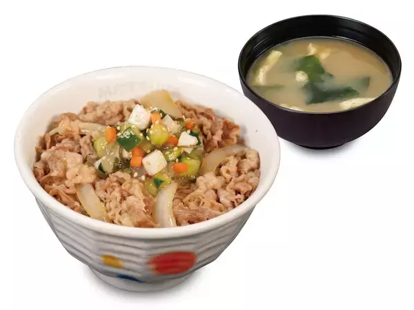 松屋、信州の郷土料理「やたら」を使った夏野菜たっぷりの「やたら牛めし」発売 / 「生姜焼き定食」もレギュラーメニューに復活【本日から】