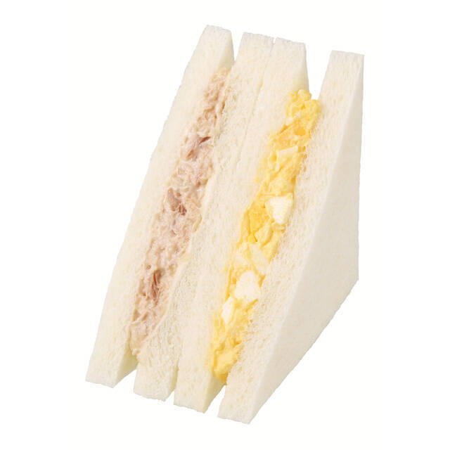 NewDays「サンドイッチ」リニューアル、食パンと具材のたまごサラダを改良、「ミックスサンド」値下げ、「たっぷりツナ&たまごサンド」増量など