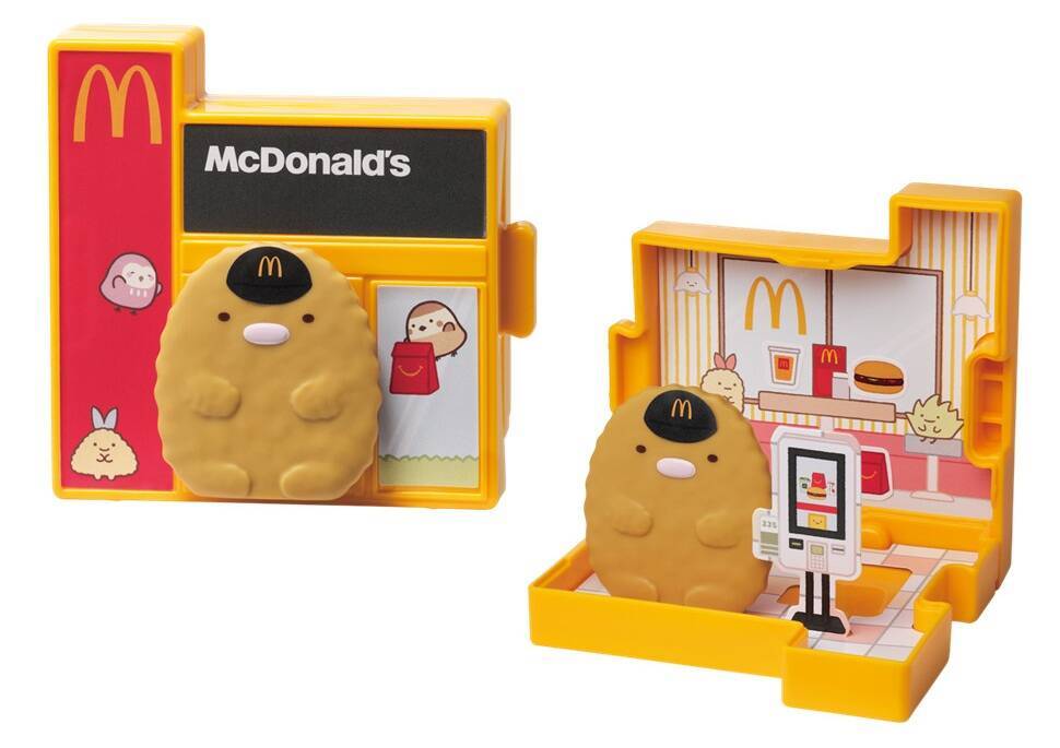 ハッピーセット「すみっコぐらし」発売、お店屋さんごっこ･お手紙遊びができるおもちゃをラインアップ