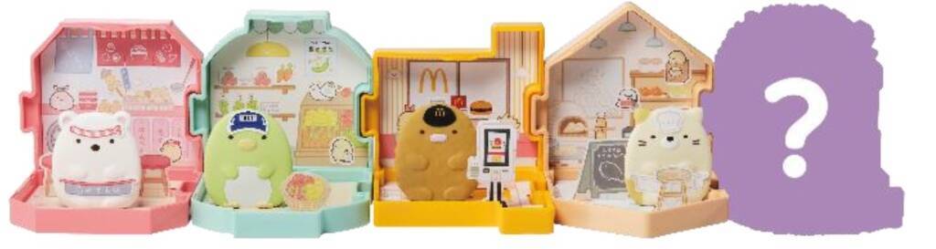 ハッピーセット「すみっコぐらし」発売、お店屋さんごっこ･お手紙遊びができるおもちゃをラインアップ