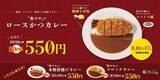 「松のや カレーが“華麗に進化”「松屋、マイカリー食堂には真似できない」、ロースかつカレー・唐揚げカレー・コロッケカレー1週間限定割引も」の画像2