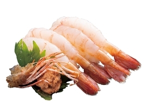 にぎりの徳兵衛「ぶりと北海祭り」/えび味噌とお頭の素揚げ付きの『ぼたん海老』や高級白身『きんき』、北海道産『ひらめ』など