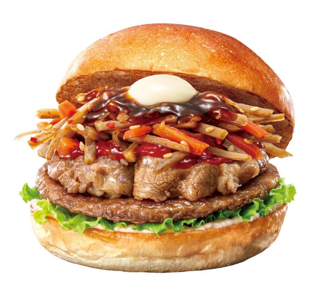 ロッテリア きんぴらにチキン竜田や牛カルビを合わせた和風バーガー発売【秋の収穫バーガーフェア】