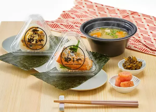 「【明太子･博多もつ鍋やまや】新業態 “おむすび専門店”福岡でオープン/ 辛子明太子や九州の名物具材を使用」の画像