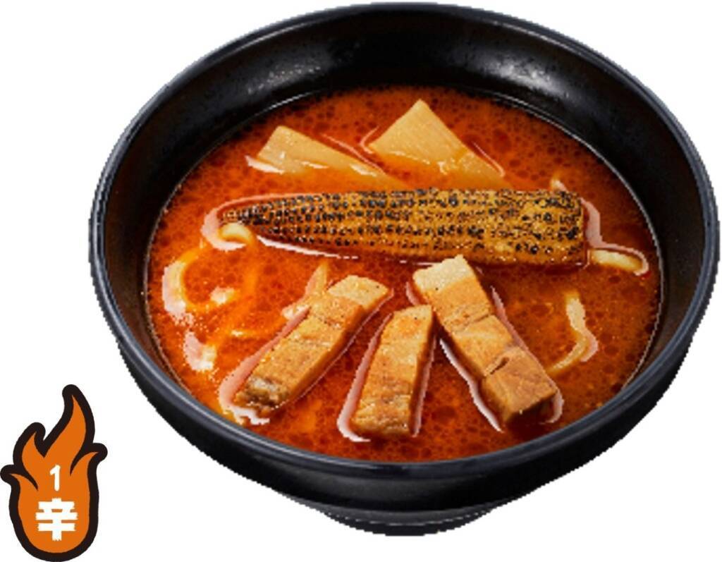 「鬼金棒」監修『カラシビ味噌らー麺』登場/ 濃厚味噌スープで辛さが選べる、サイドメニューも【かっぱ寿司】