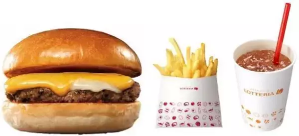 「ロッテリア「絶品ランチ割」絶品チーズバーガー・絶品ベーコンチーズバーガー・絶品チーズごはんバーガー各セットをお手頃価格で」の画像
