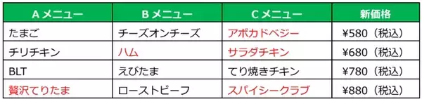 「【サブウェイ】580円モーニング「サンドセット」登場　昼得セットは12種に拡充、価格改定も」の画像