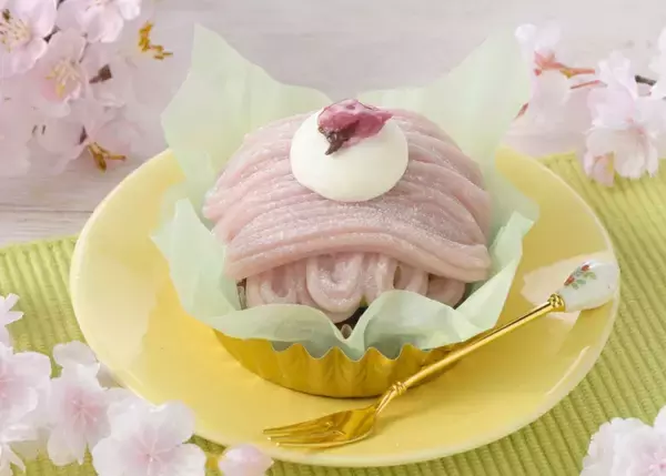 「【銀座コージーコーナー】桜×和素材のケーキ2品発売/ぎゅうひを使ったもちもち食感の「さくらのケーキ」、抹茶やあんこを合わせた「さくらと抹茶のモンブラン」」の画像