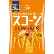 湖池屋、「スコーン 濃厚カルボナーラ」コンビニ限定で登場/ 期間限定販売の新商品