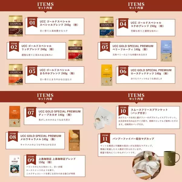 「UCC数量限定『コーヒー福袋2026』公式オンラインストアで販売開始/単品購入より約5万円お得になるセットも」の画像