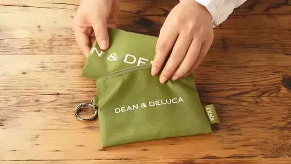 「DEAN & DELUCA×Oisix「ポーチ付きエコバッグ」限定グリーン発売　保冷・保温機能付き」の画像