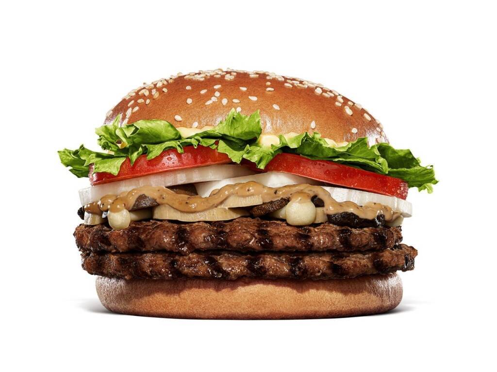 【バーガーキング】秋の風物詩バーガー「マッシュルームワッパー」（単品840円）が復活　クリーミーな「プレミアムペッパーマヨソース」が相性抜群