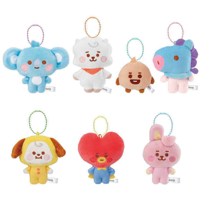 「BT21ふわふわマスコット2」発売、テーマは“BABY”、RJ・KOYA・SHOOKY・CHIMMY・TATA・COOKY・MANGの7種類/バンダイ「BT21 Fuwa Fuwa Mascot★2」