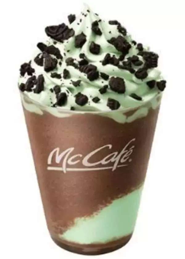 マクドナルド×オレオクッキー「チョコミントフラッペ」「バナナロールケーキ」発売、マックカフェ限定フラッペ＆スイーツ新作