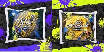 セブンイレブン“スプラトゥーン3”コラボメニュー、「リンゴとマスカットのナワバリバトルゼリー」「いちごゼリーを塗ったイカす杏仁豆腐」「アゲアゲ イカメンチカツバーガー」など6品発売