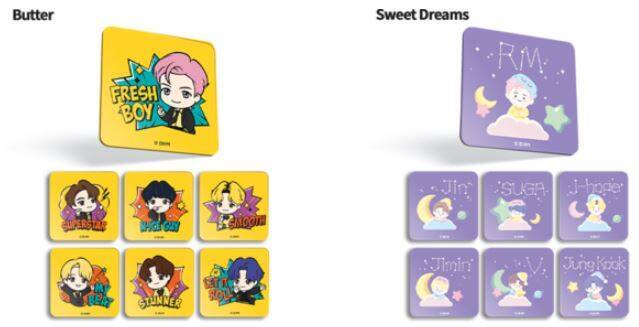 BTS「TinyTAN(タイニータン)アクリルマグネット付チョコレート」Butter・Sweet Dreams発売、2023バレンタイン特別価格、“希望と勇気のメッセージ”7人×各20種類を展開/ハネスト