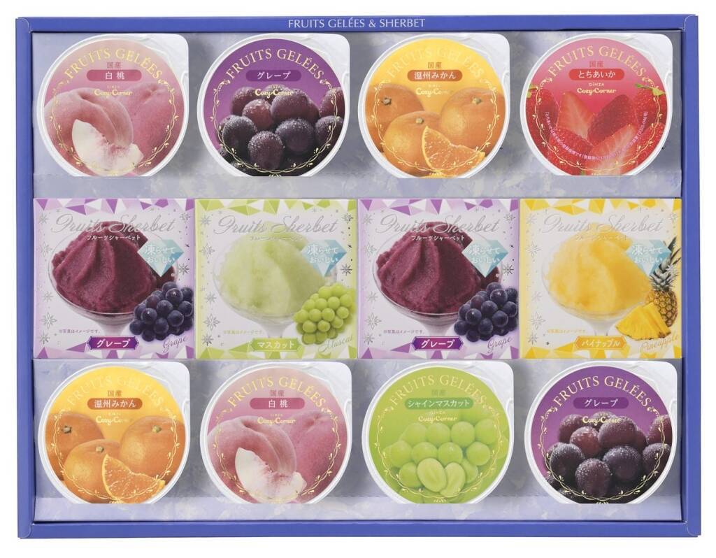 【銀座コージーコーナー】夏季限定スイーツギフトを販売、ゼリーやシャーベット、くずきりのギフトをラインアップ