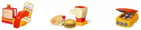 「ハッピーセット「マックアドベンチャー なりきりマクドナルド」7月14日発売、ハンバーガーキットやレジスター、ドリンクマシーンなどおもちゃ全6種類」の画像