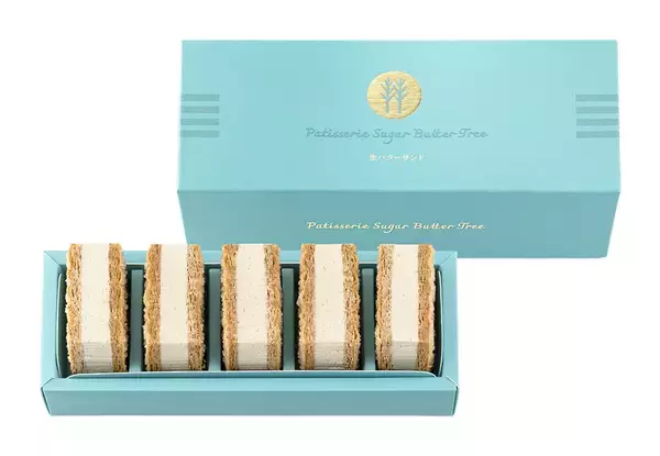 「シュガーバターサンドの木が史上初の生仕立てに。極厚のバタークリームをザクザクのパイ生地でサンドした「生バターサンド」【大丸東京店限定】」の画像