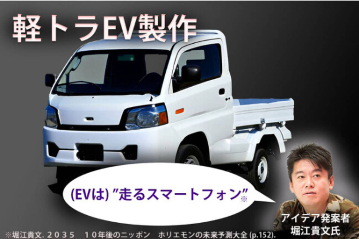ホリエモン主催の『horiexpo』に軽トラEVを展示するため、縁恩がクラファン実施中 - エキサイトニュース