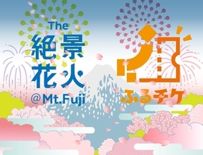 「The 絶景花火『Mt.Fuji』2024」のチケット3種、山梨県鳴沢村のふるさと納税返礼品に