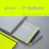 「pitan×Rollbahn！スチール製ボディ採用pitanと特別デザインのRollbahnポケット付メモ」の画像1