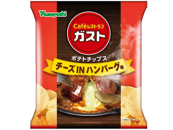 ガスト人気no 1メニュー チーズinハンバーグ 味のポテトチップス登場 年1月19日 エキサイトニュース