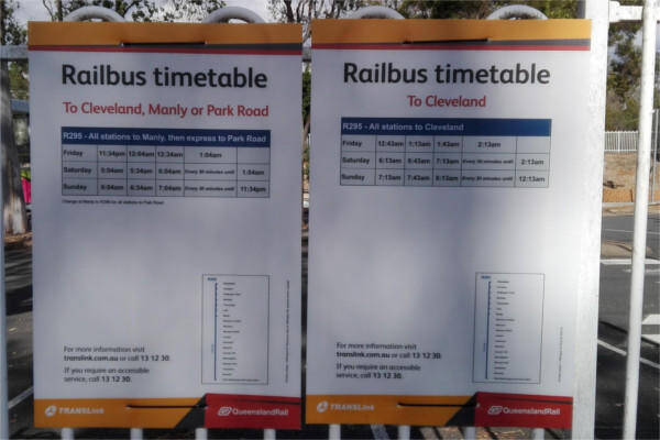 電車の一時運転休止に注意！ in Brisbane