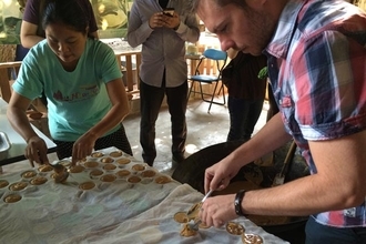 バンコク郊外で女子的お菓子作り＆ココナッツの葉っぱの工芸品作り