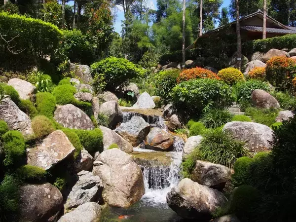 「熱帯雨林地帯マレーシアにある高度1000mにある世界初の日本庭園」の画像