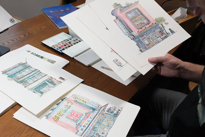 新海誠スタジオ出身の画家が描く、失われゆく日本の風景。ポーランドから移住し見つけた”日本の街、東京の魅力”とは　マテウシュ・ウルバノヴィチさん