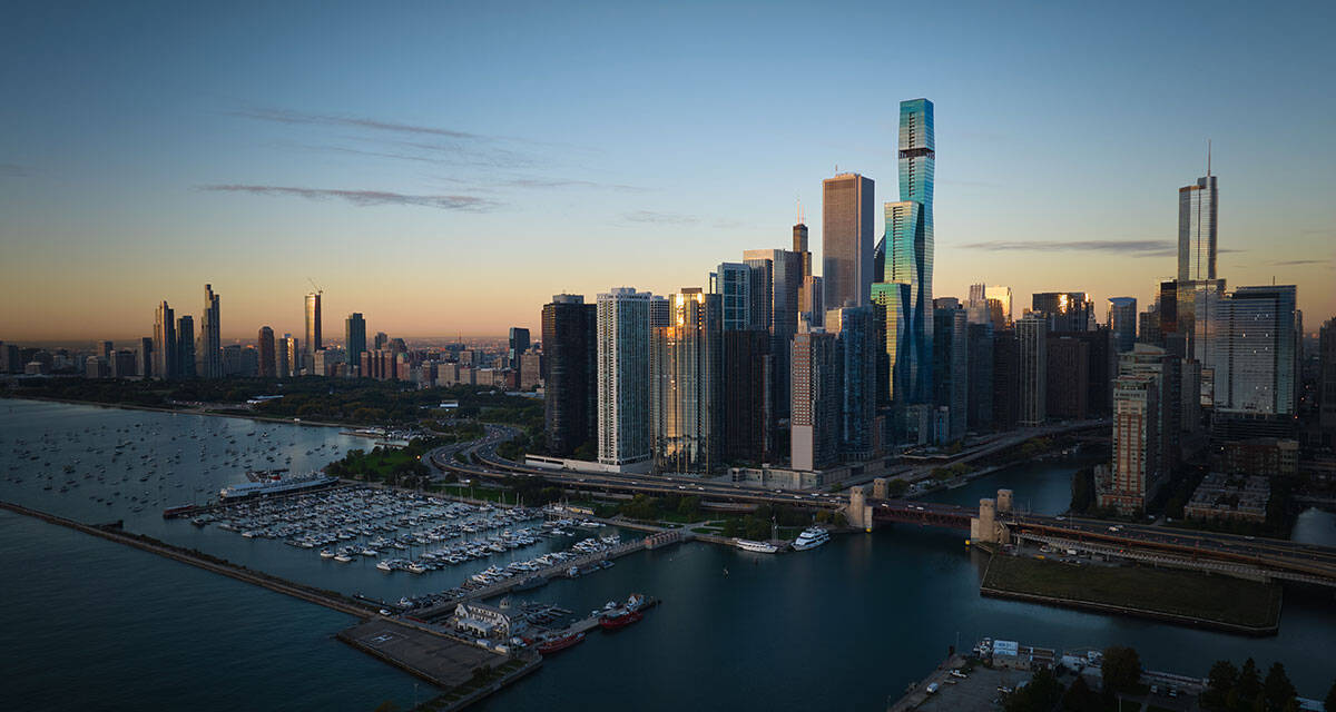 世界の名建築を訪ねて。外壁の緩やかな起伏が独創的な三連結タワー「セント・リジス・シカゴ（The St. Regis Chicago）」／アメリカ