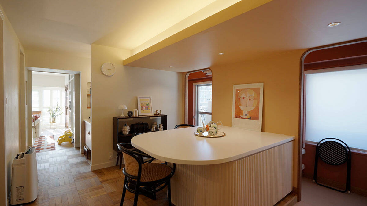 『海外みたいにセンスのある部屋のつくり方』著者、2度目の自宅マンションリノベ。本棚の奥にベッドルームなど工夫が凝縮！家族と”育てていく”心地よい空間　リノベーション設計士・早さん