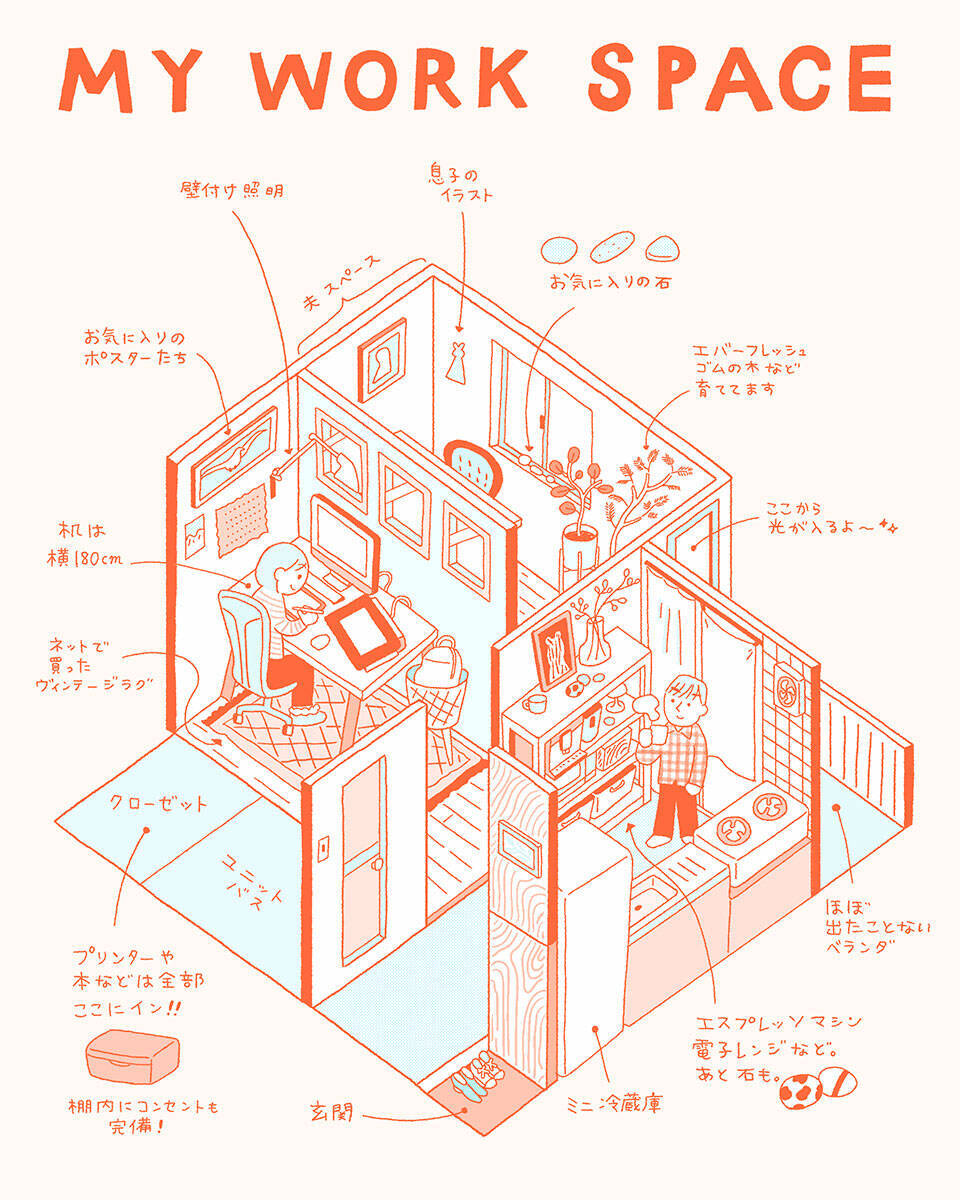 広い家へ引越す、は古い？ 近所にもう1部屋借りる「近距離2拠点」という選択肢。8畳1Kがリノベで最高の仕事場に！ イラストレーター・てらいまきさんに聞く